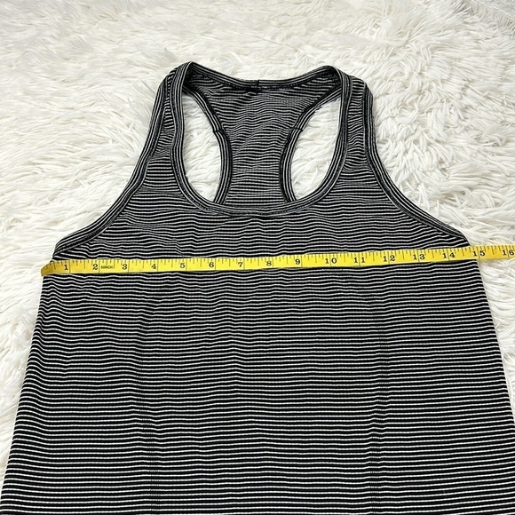 Lululemon Swiftly Tech Tank Hyper Stripe Black White - Picture 3 of 4